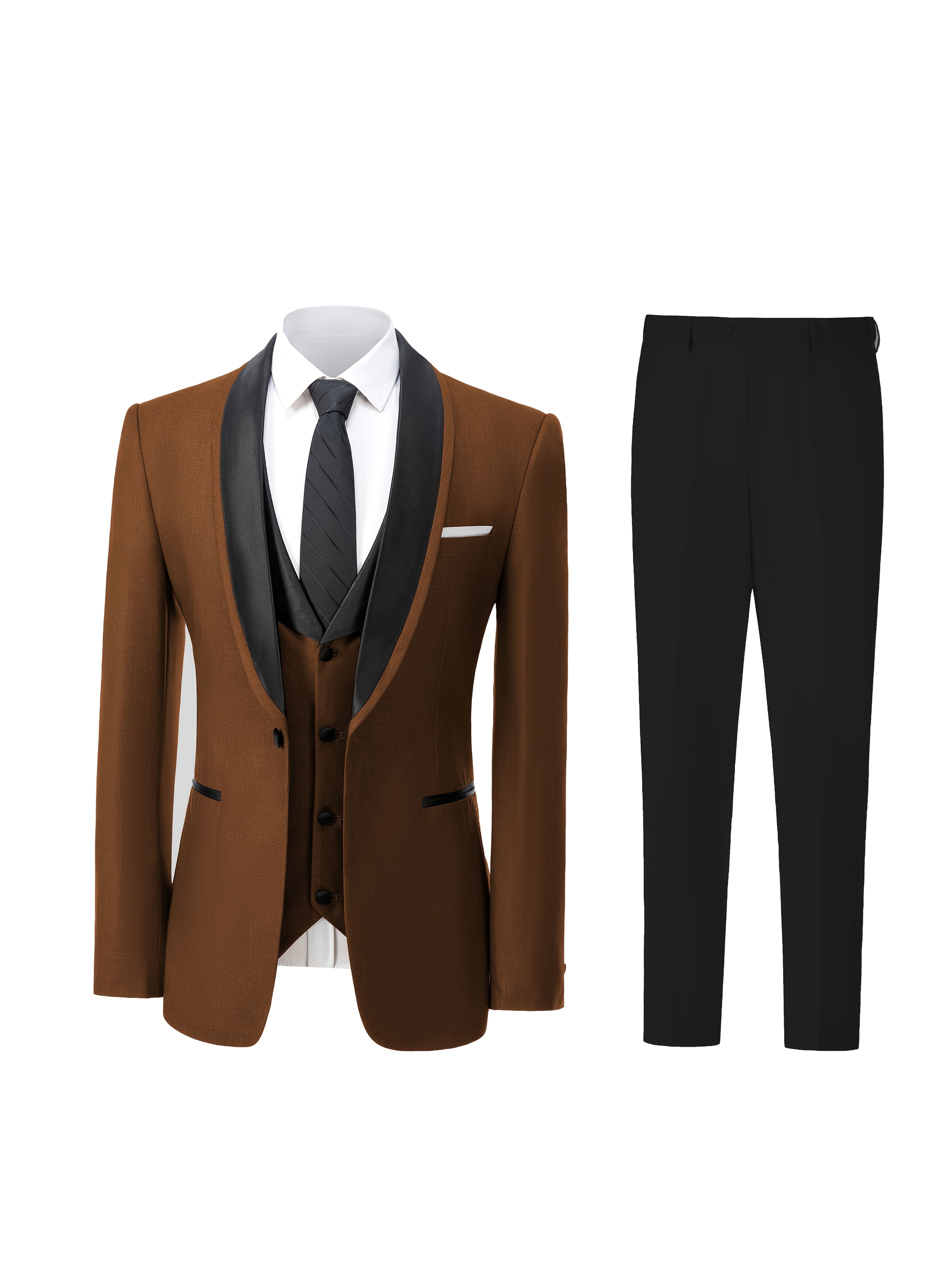 Men Wedding Suits Slim Fit Beige Suits for Men Prom Tuxedo