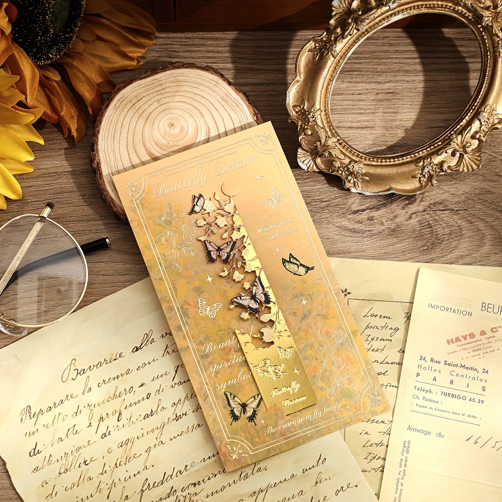 1pc Metal Bookmarks, Planner Additions Stationery Supplies, Birthday Presents, Flower Theme Pretty Book Marks, Teacher Appreciation Gifts For Women, Men, Writers, Readers, Book Lovers