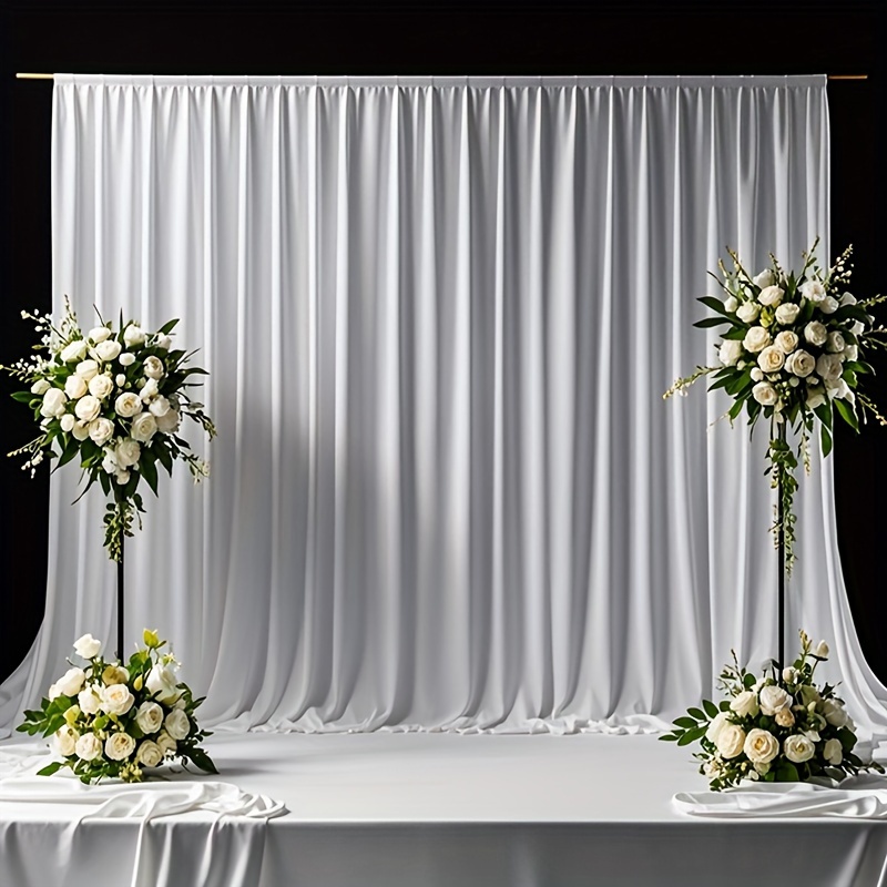 White Backdrop - Polyester Fabric for Events