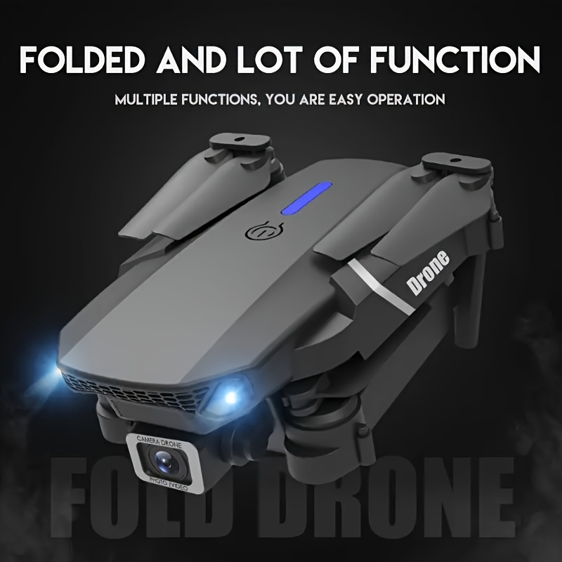 

E88 Foldable Drone With Hd Wifi Dual Cameras, Obstacle Avoidance & Long- Battery - Ideal For Aerial Photography &