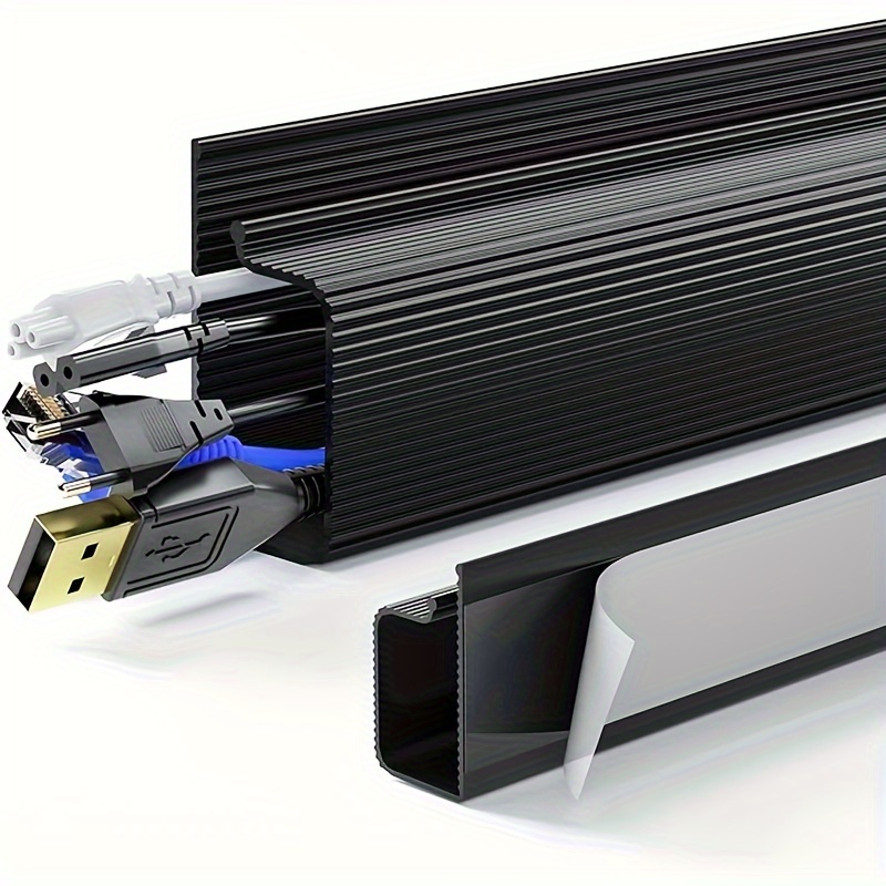 VIVO - Bandeja de gestión de cables para debajo del escritorio de 17  pulgadas, soporte para extensión de alimentación, organizador de cables,  para