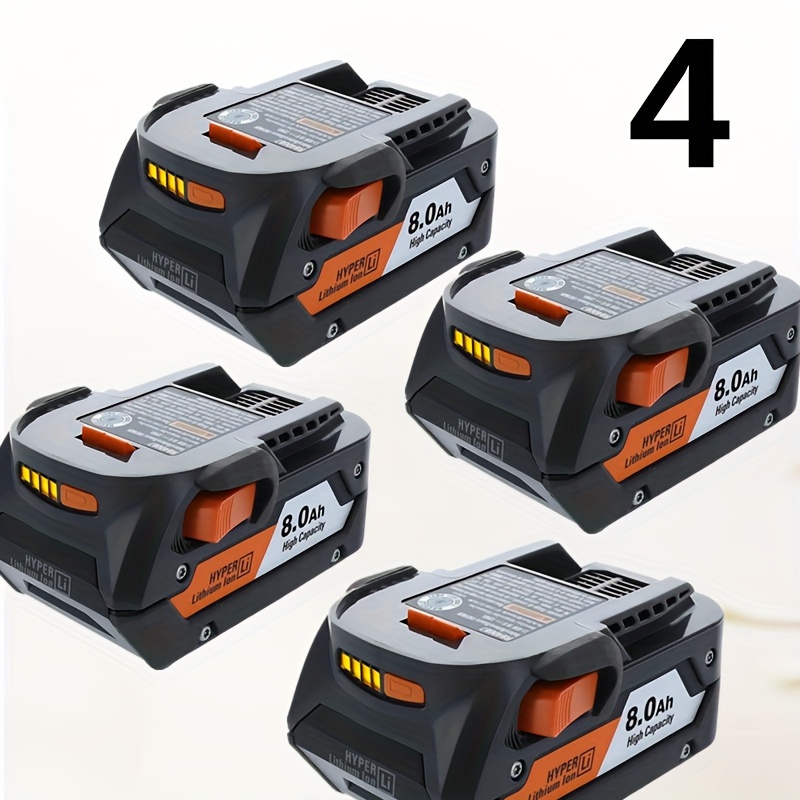 

4-packs 8.0ah 18v R840087 Battery Replacement For R840083 R840085 R840086 R840087 R840089