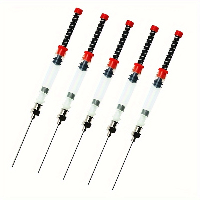 5-pack Pen Injector Refills With Removable Blunt Needle Spring Converter - Use Adapter For Replenishing And Your Pens