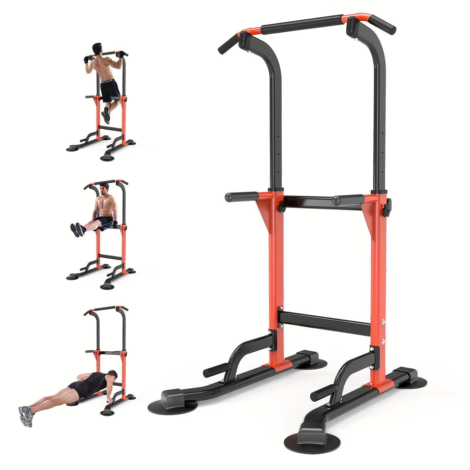 Pull Up Dip Station For Home Gym Strength Training Fitness Workout Station Chin-Ups Push-Ups Pull-Ups Dip-Ups 330LBS