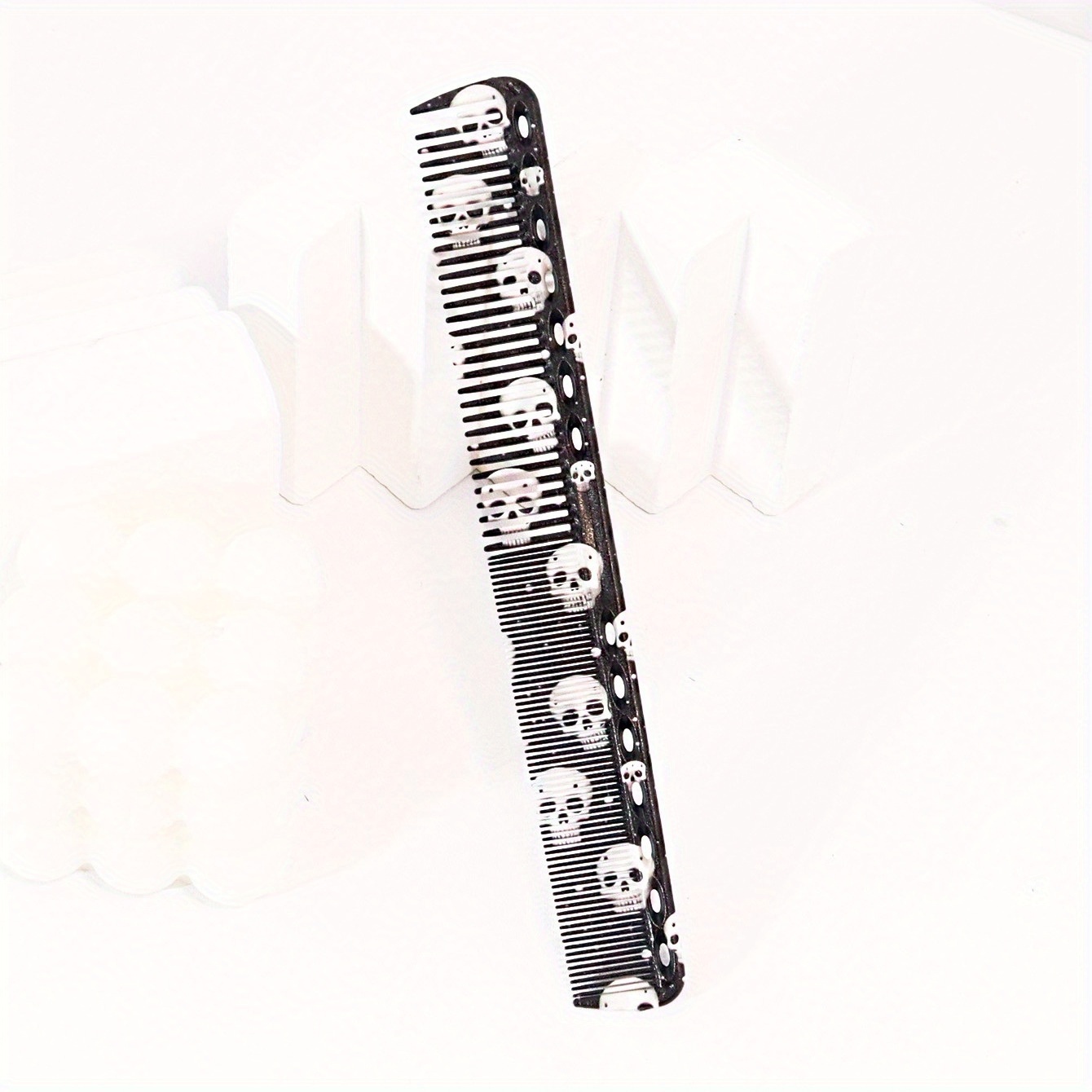 Image of New Printed Pattern Dry And Wet Dual-use Anti-static Salon Hair Comb, Hair Clipper Comb, Professional Accessories And Tools For Hair Salons
