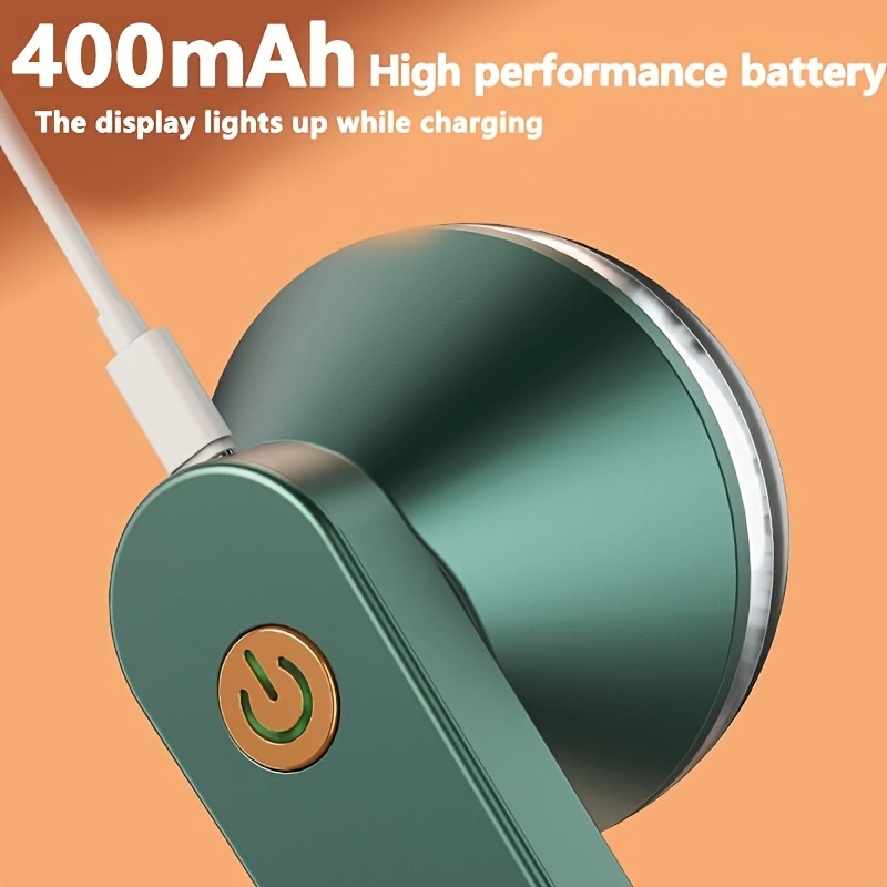1pc Electric Fabric Trimmer, Portable Lint Remover, USB Rechargeable Sweater Defuzzer, Powerful Hair & Ball Remover for Clothes, Bedding, Furniture, Carpets, Sofa, Cleaning Tool with 6-Blade Fine Steel Cutter Head, Dual-Use Charging, ?36V, 400mAh Battery