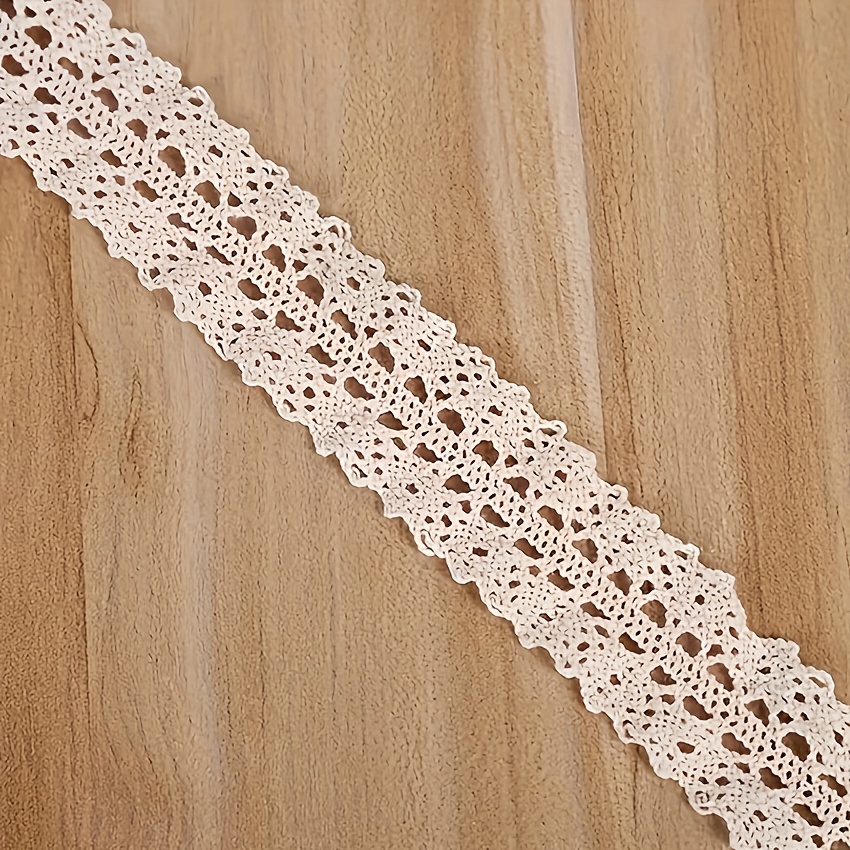 E-shop 3 Yards Elegante Blumen Spitze Besatz - Wasserlöslich, für Kleidung, und Haarverzierungen, Nähprojekte mit Spitzenstoff