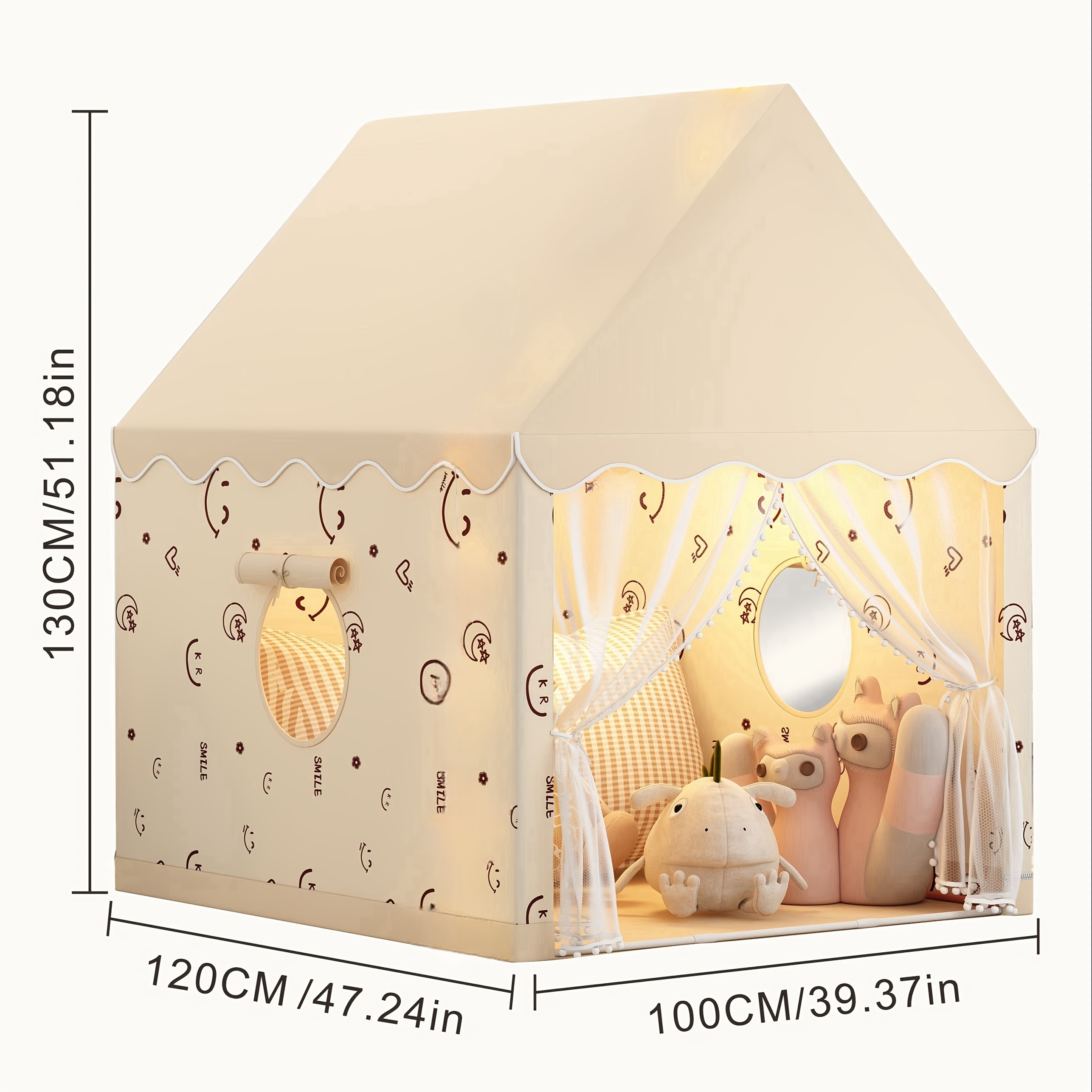 tienda campaña infantil interiores juego niños casa Temu El Salvador