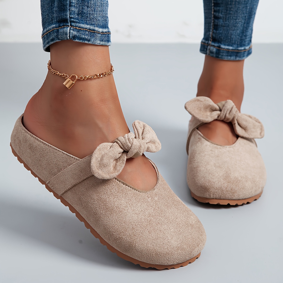 TEMU New Women's Footwear Featuring A Rounded Toe And A Chunky Sole, Stylish Yet Casual, Comfortable And , In Plus Sizes.