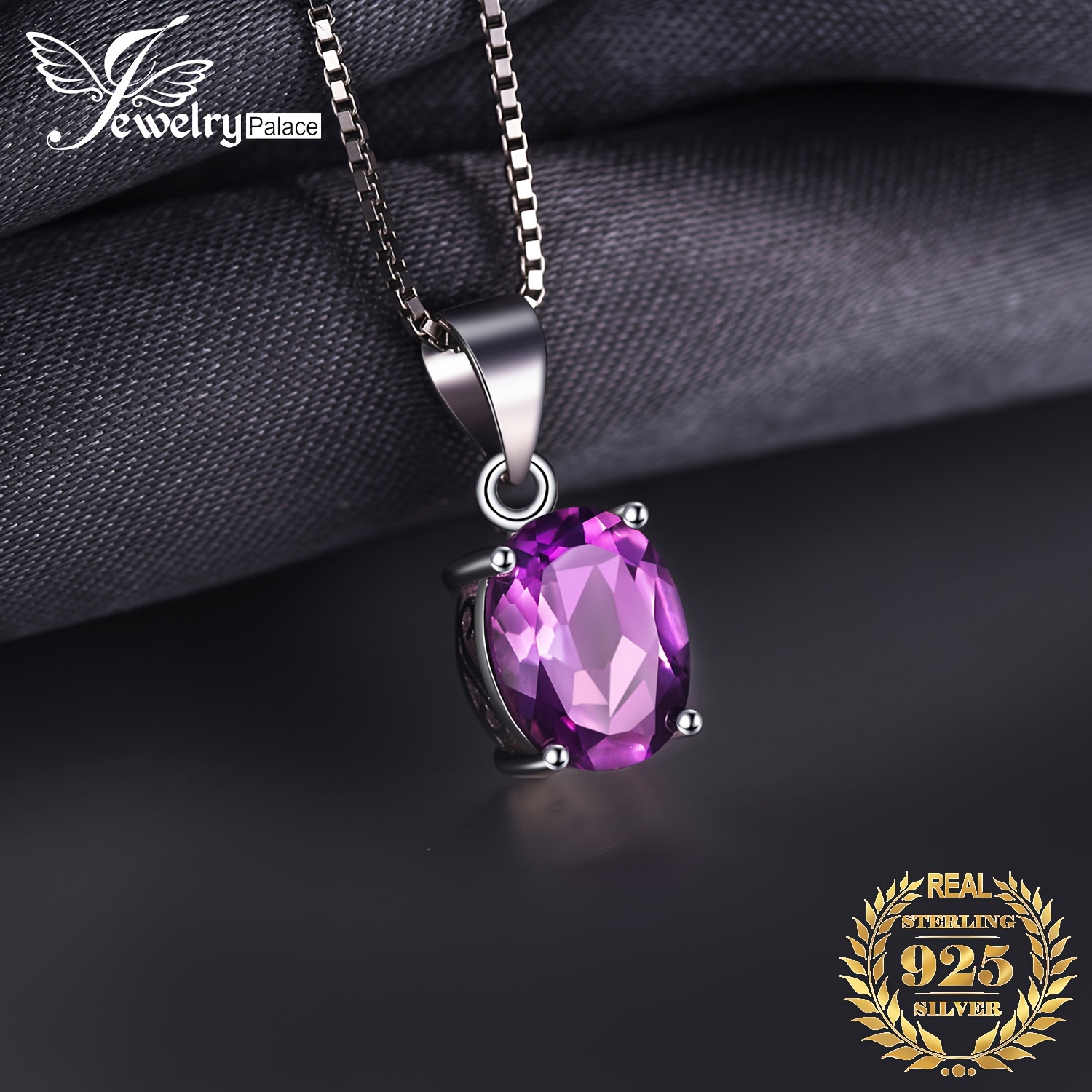 

1pc 925 Sterling Silver Simple And Multi- Oval Cut Natural Amethyst&citrine&&peridot&topaz Silver Pendant Necklace For Women For Girl For Dating Gift For Daily Decoration Fine Jewelry