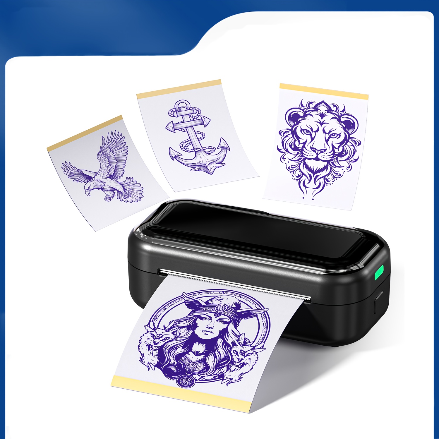 tattoo stencil printer mini tattoo printer with 30pcs transfer paper wireless tattoo machines printer for tattoo beginners artists compatible with tablet smartphone