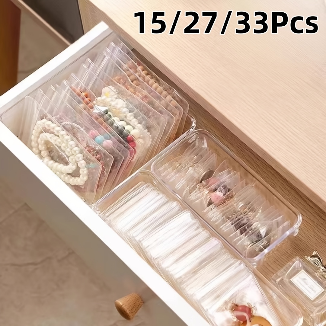 High-Transparency PVC Jewelry Seal Dustproof Bags, Multi-Size