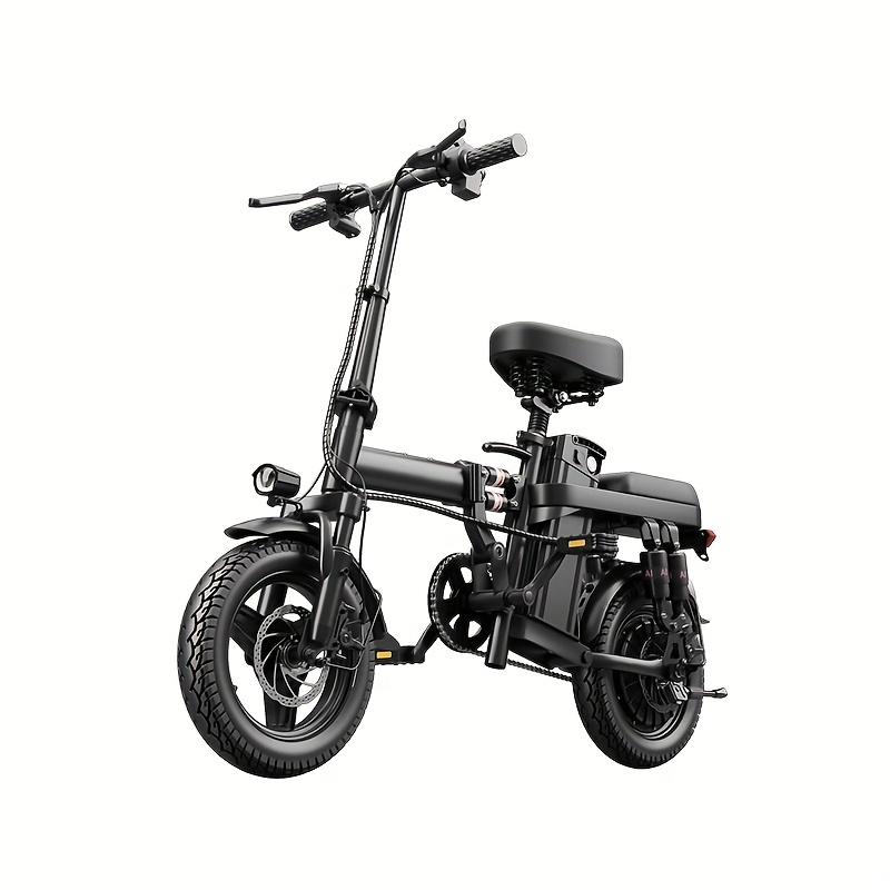 TEMU Adult Electric Bike Foldable Ebike With Removable Battery 20mph Commuter Electric Bicycle