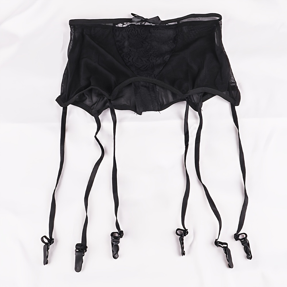 high waisted lace garter belt How to make Sex toy for men main image 1