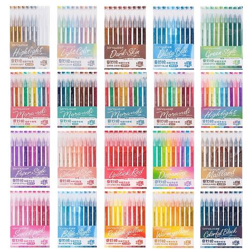 9 pack stationery pen series gel pen drawing pen set the needs of scenes such as line drawing color filling and diy suitable for professional art use office use holiday gifts