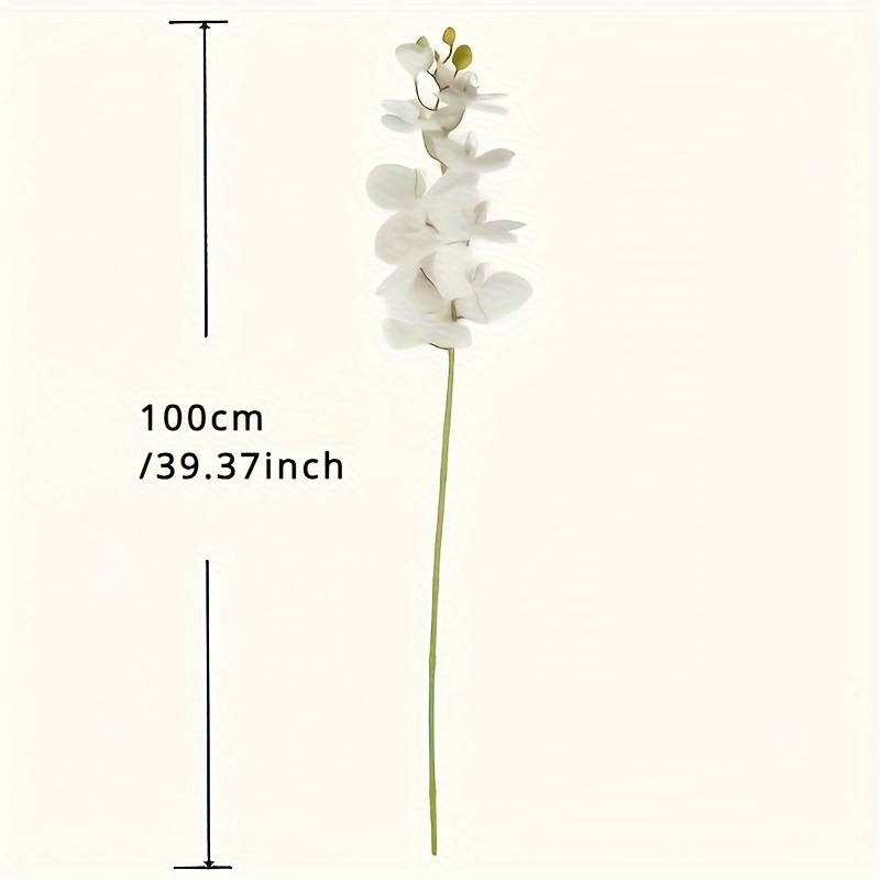 1pc, Real Touch Artificial Orchid Stem, 12 Flowers, Double , Wedding/home/garden Decoration, Office/hotel/restaurant Decoration, Holiday Decoration, Party Decoration