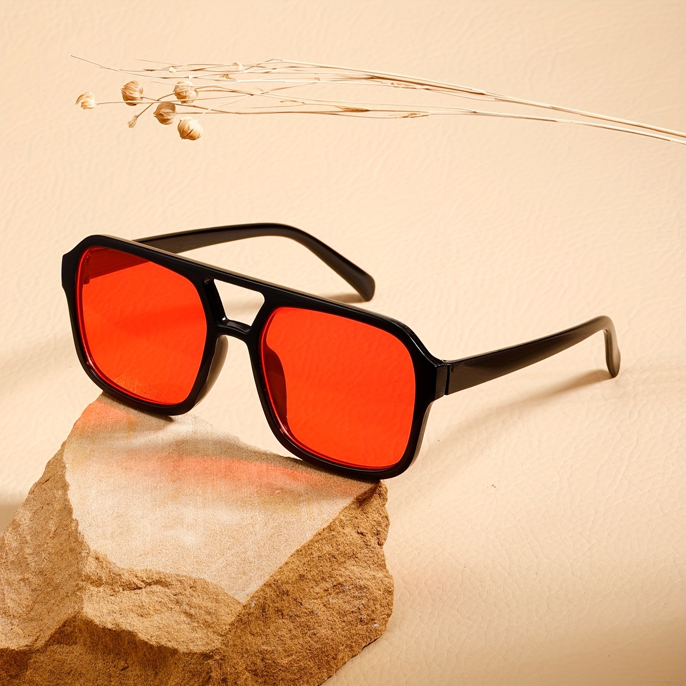 Aviator Sunglasses Occhiali Lenti Arancioni Uomo Ray Ban Aviator