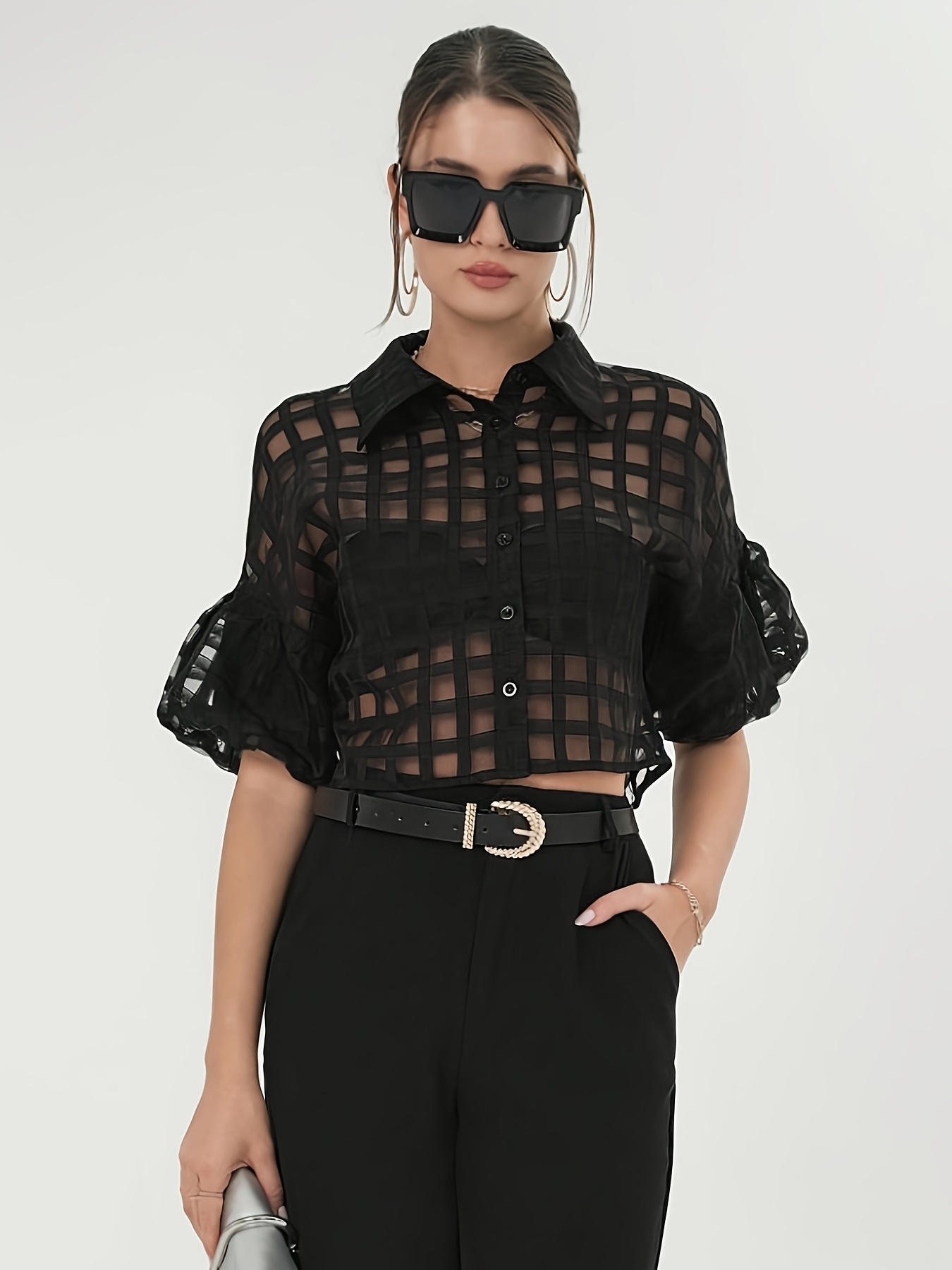 Black Lace Summer Top