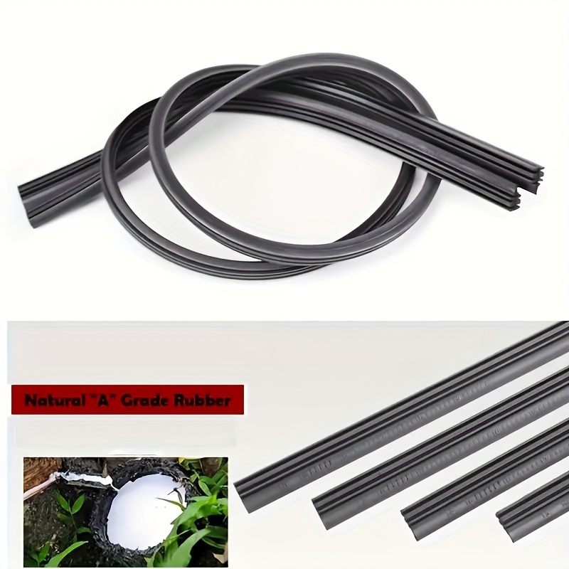 

2pcs/4pcs Car Boneless Wiper Rubber Strip 70cm/27.6in Car Replacement Parts Windshield Wiper Core 65cm/25.6in Replacement Rubber Strip