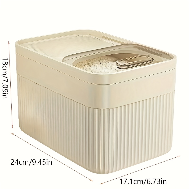 1 set 2pcs dog food storage     with openable window leak proof design suitable for dogs cats small animals including   bin   measuring cup