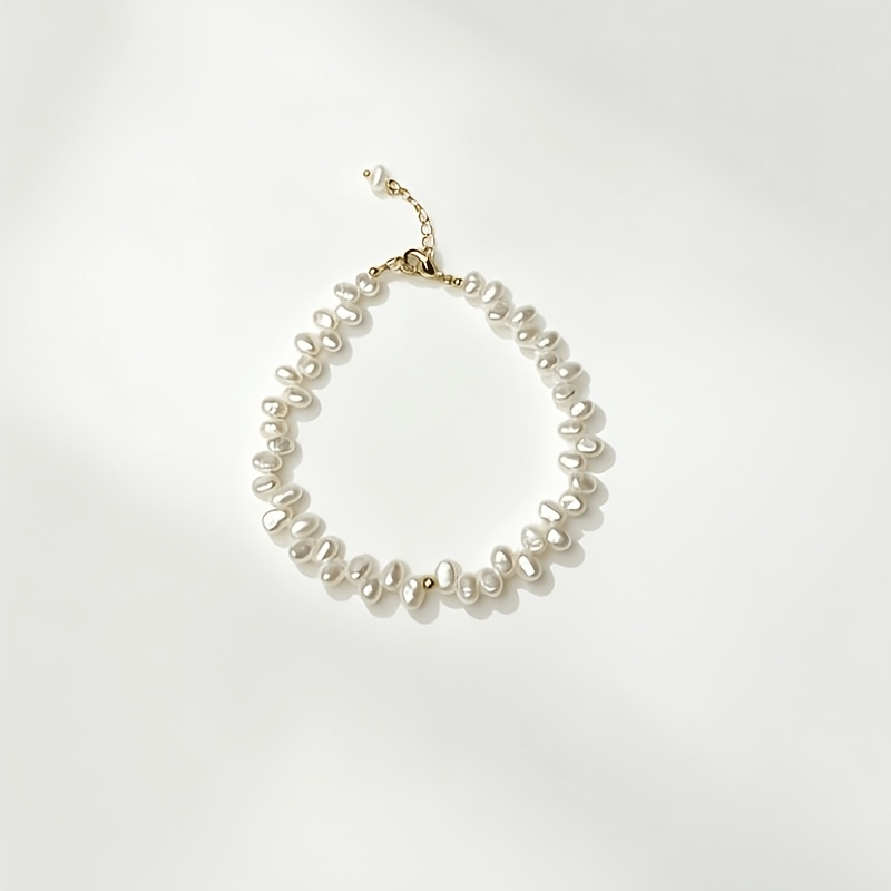 14K Gold Plated Handwoven Bracelet, Asymmetric Design