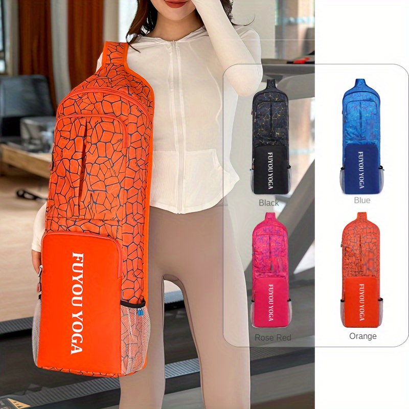 Stay Fit Stylish Durable Canvas Yoga Mat Backpack! - Temu