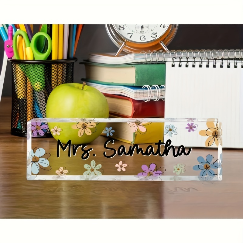 1pc personalized acrylic desk nameplate with   customizable office decor for boss teacher lawyer   colleague ideal gift for housewarming christmas thanksgiving valentines mothers day graduation 0