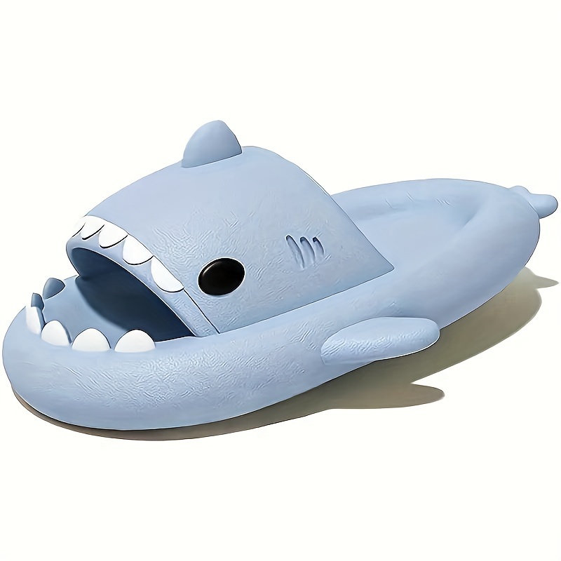 

Shark Slides For Women And Men Novelty Soft Slippers Open Toe Shark Sandals Cushioned Cloud Pillow Slides Beach Pool Shower Cruise Slippers With Comfy Cushioned Thick Sole