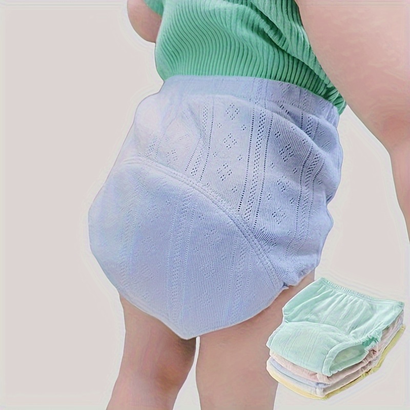 6pcs washable   training pants breathable cloth diapers with leak proof liners assorted colors training pants  s   details 0