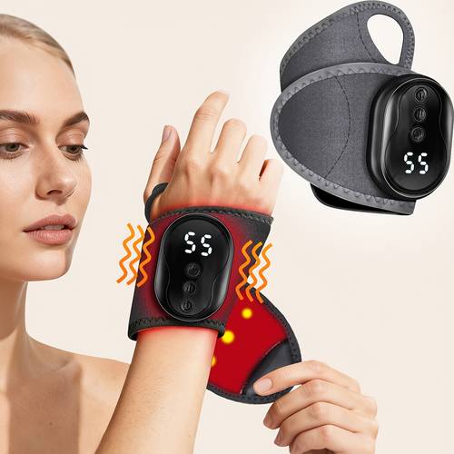 temperature settings 3 vibration mode wrist massager usb rechargeable suitable for hands perfect gift unisex design ideal for mothers day and fathers day
