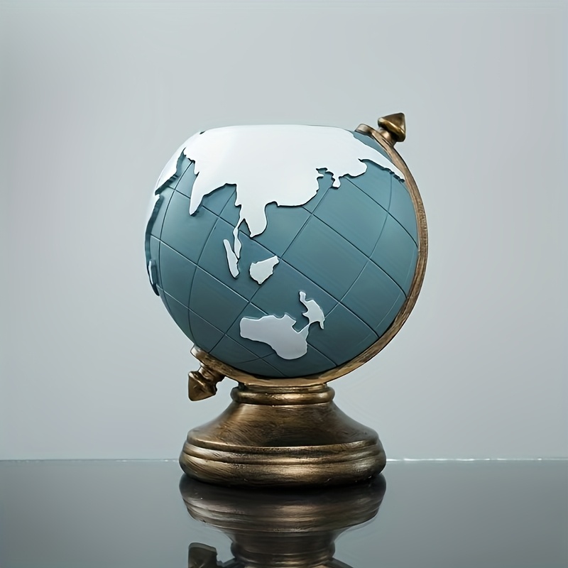 A Creative Resin Globe Pen Holder, Perfect for Decorating an Office Or Living Room, Making It an Ideal Gift for Classmates, Friends, OrOpen in new tab.