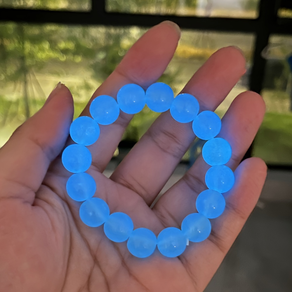 Large Glow Bead Elastic Bracelet, Trendy Couple's Gift