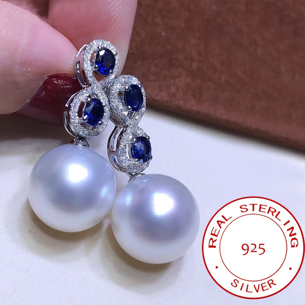 

High-quality Jewelry For Ladies, 925 Silver With And Pearls, Featuring Zirconia. Perfect Gift For Your , Weighs About 2.. Included.