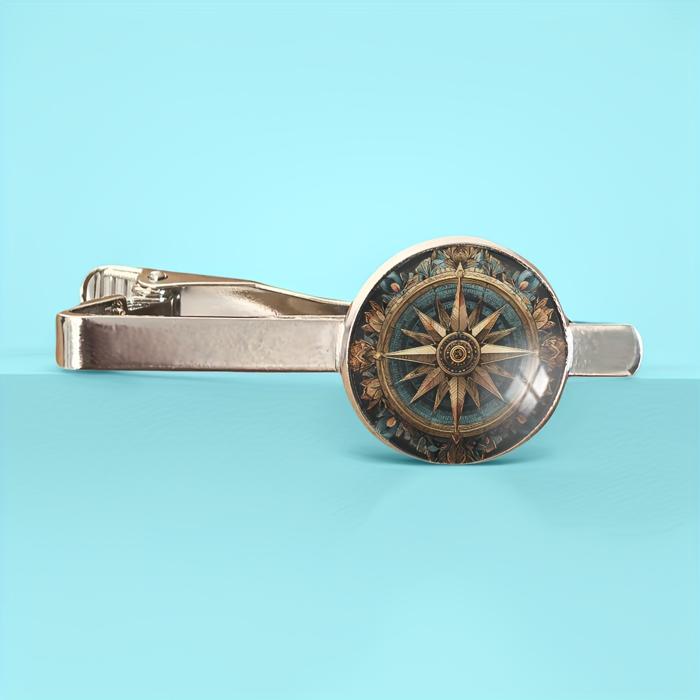 TEMU Tie Clip, Casual Attire And Holiday Gift, Business Attire, Office Accessory, Classic Accessory, Elegant Clip, Metal Clip, Polished Metal, Tie