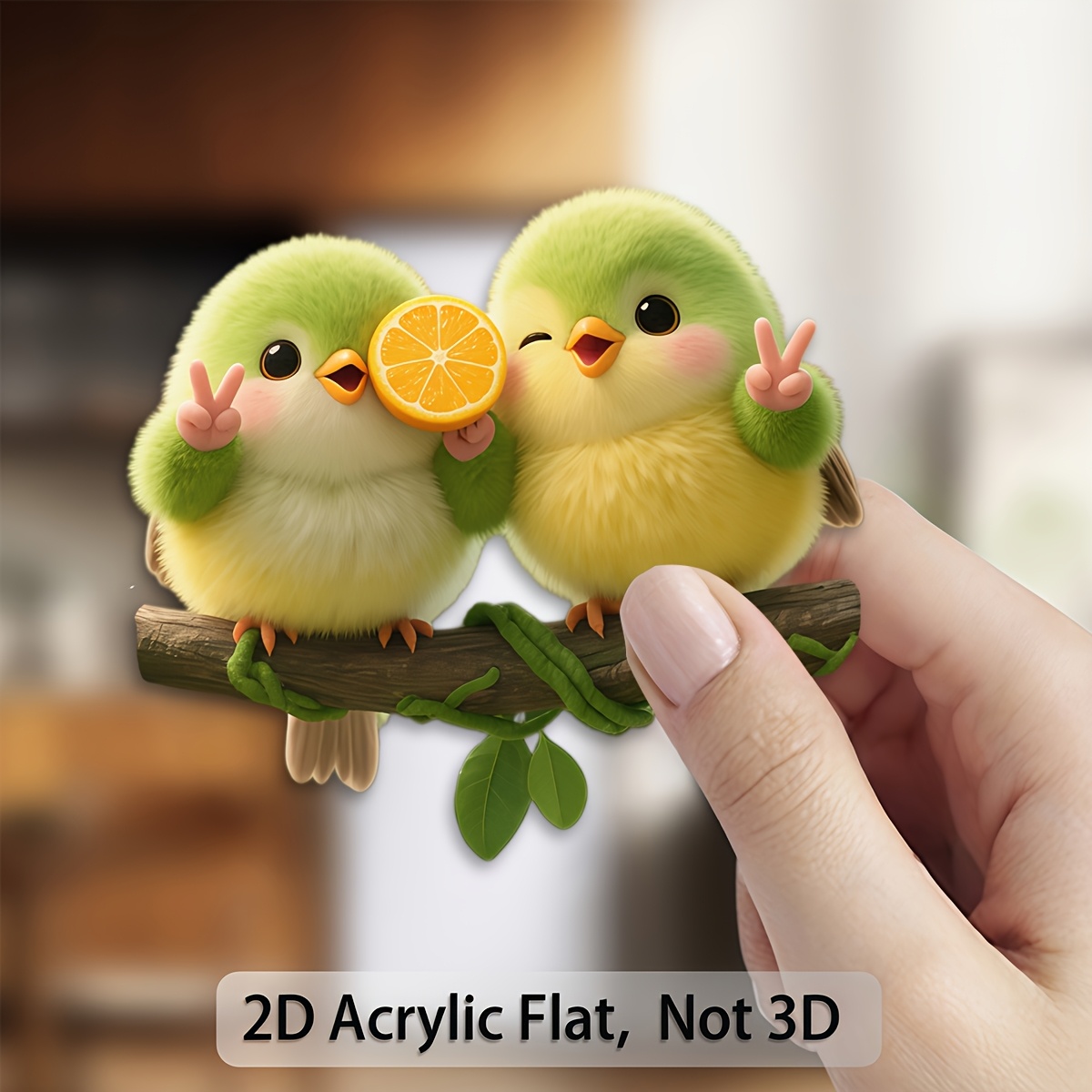 1 Adorable Bird Refrigerator Magnet Ornament, Animal-themed Design, For , Fridge Decoration, Mailbox Decoration, Iron Door And Furniture Decor, Birthday Gift, Housewarming Gift