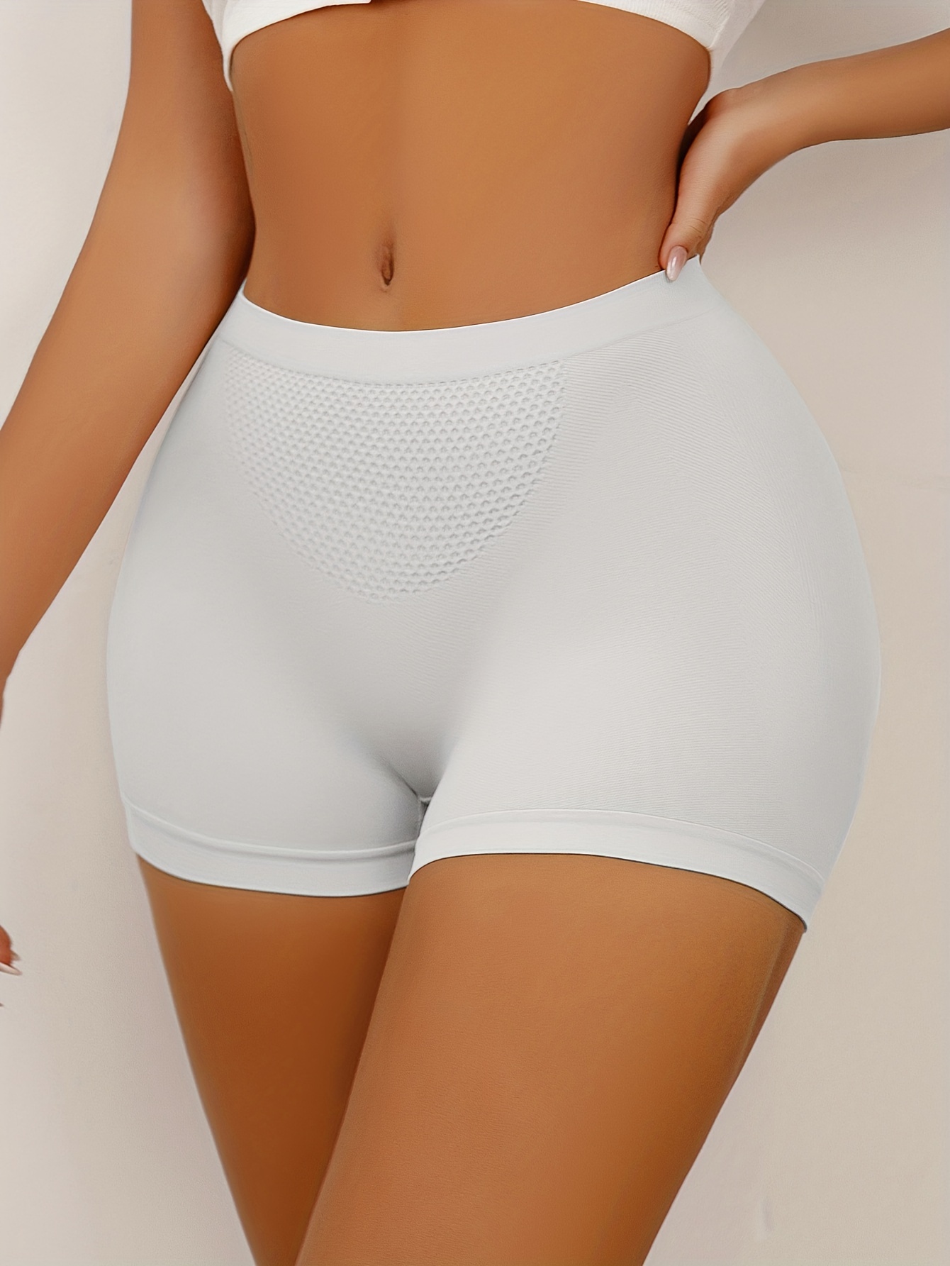 Stylish Boyshort Panties Plain High Waisted Tummy Control Temu Portugal