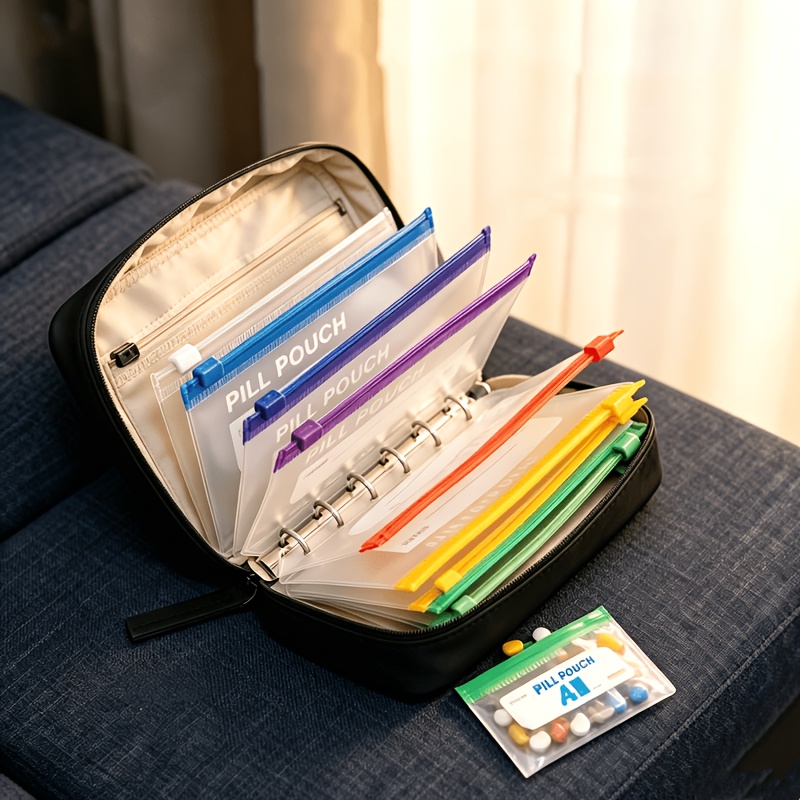 TEMU Mini pochette de rangement, organisateur de voyage portable, petit sac multifonctionnel, peut contenir des cosmétiques, de , des médicaments et