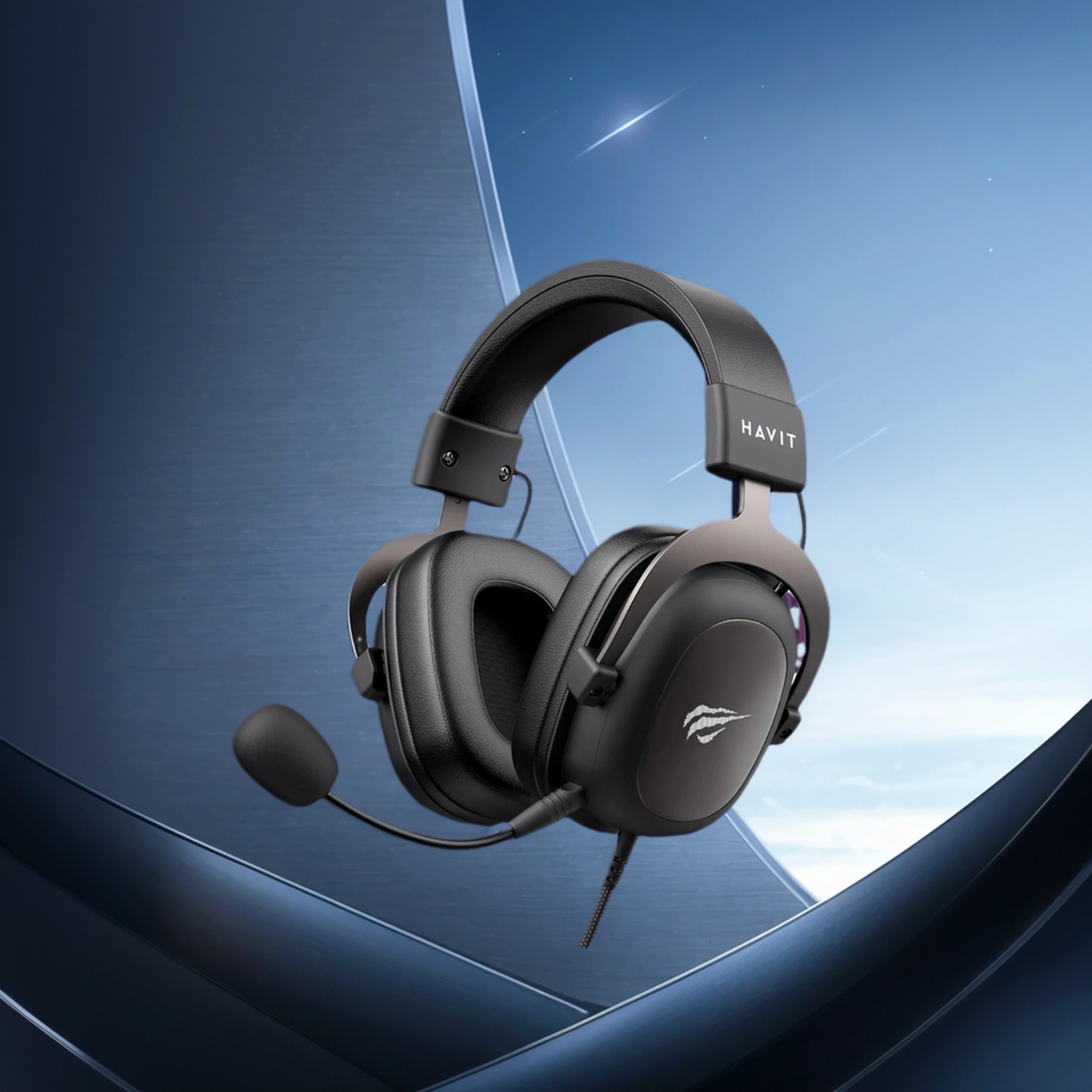 Image of Havit H2002d Gaming Headsets For Ps4, Pc, 50mm Drivers Surround Sound Ps5 Headset With Mic Gaming Headphones With Mic Durable Aluminum Frame Gifts For Men