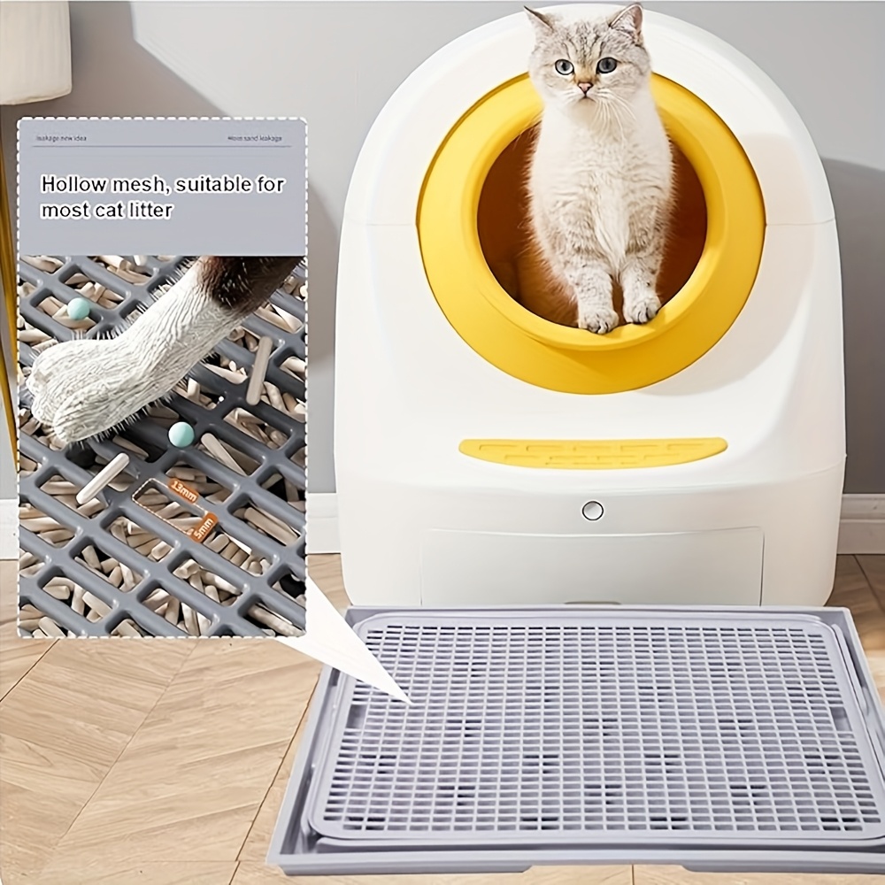 Kattenbak voor Konijnen en Kleine Huisdieren met Raster, Ontworpen om Omval te Voorkomen, Geschikt voor Cavia's, Eekhoorns en Katten, Inclusief een Trainingsbak voor Huisdieren in hun Kooien