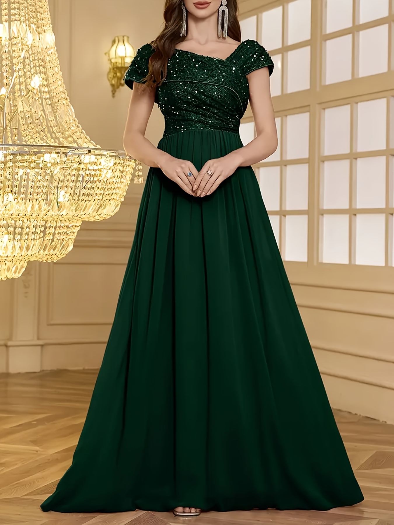 womens formal evening gown v neck long - Temu Cyprus