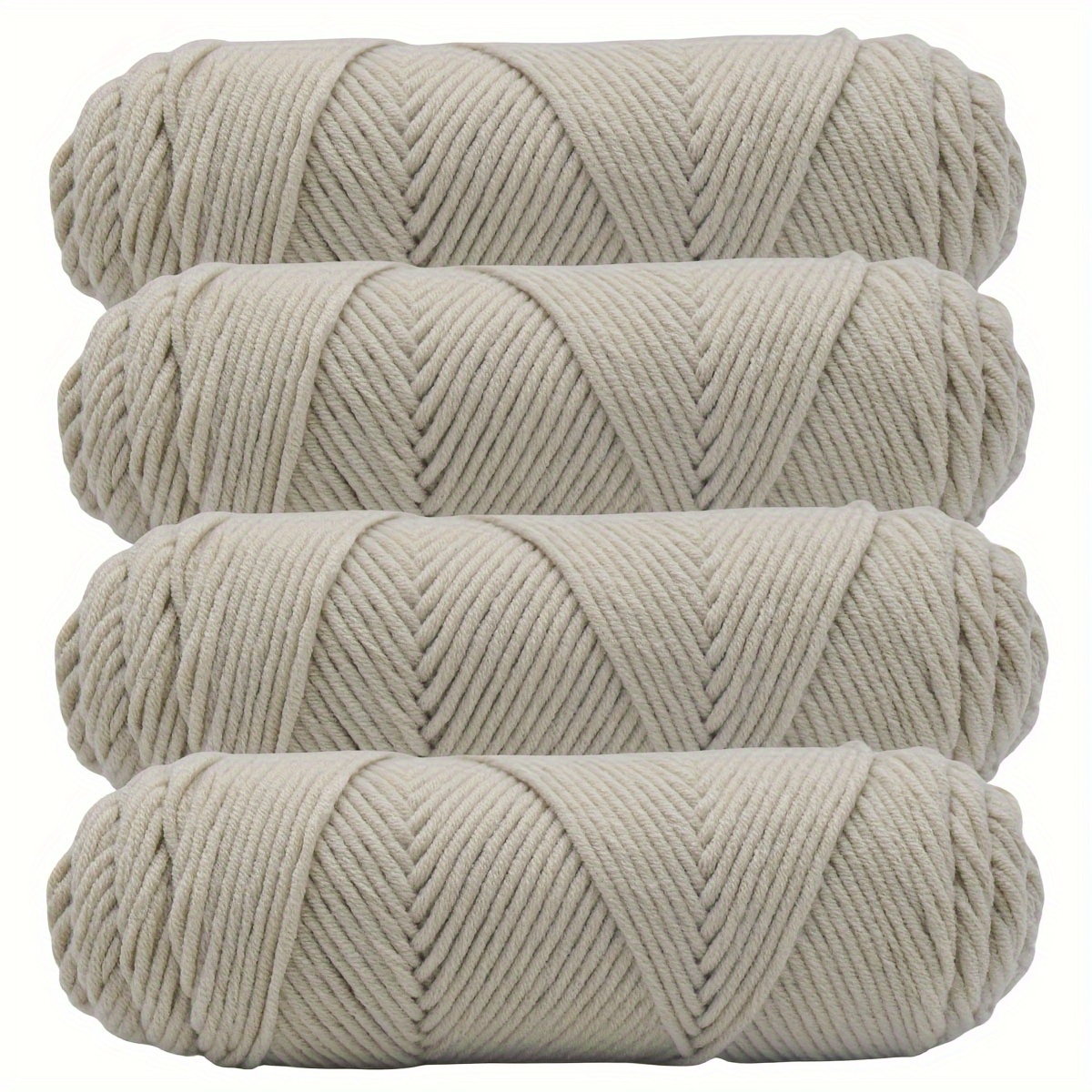 TEMU Lot de 4 fils épais pour la Saint-Valentin - Laine épaisse pour et crochet pour pull, bonnets, écharpes, manteaux et sacs de poupée - , chaud et