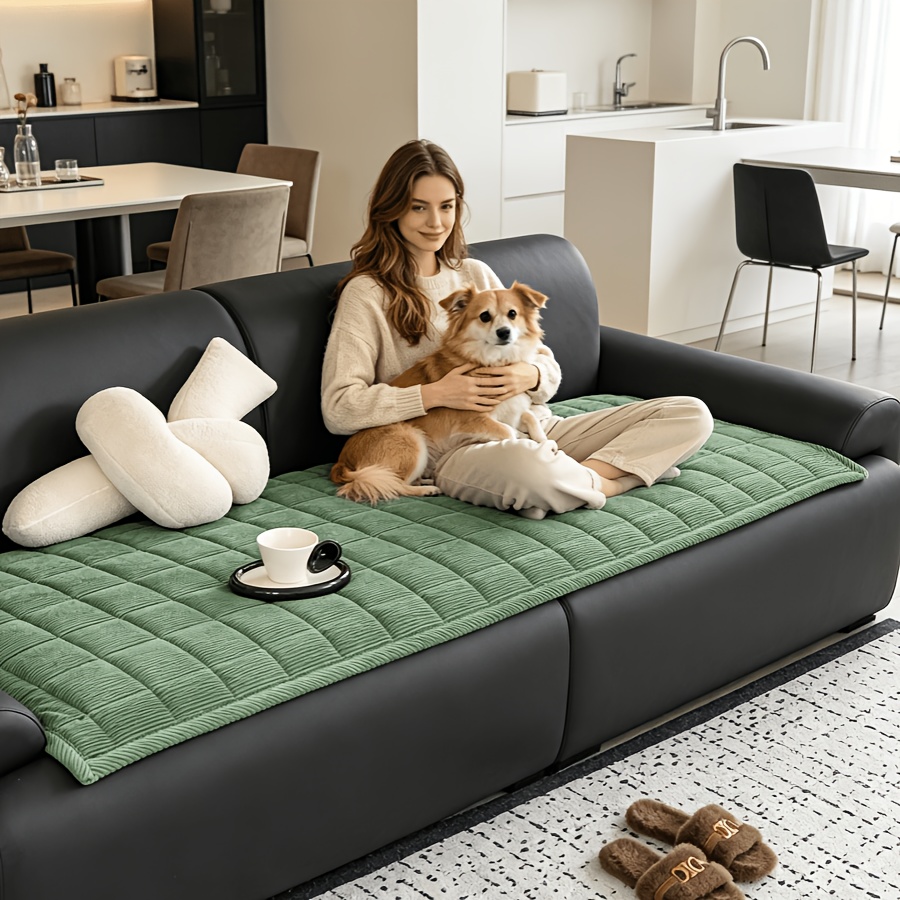 imagen del artículo 1 cojín de sofá de  ,   aterciopelada, rayas y cuadros con   de color  , decoración   para el hogar, lavable a máquina,   para sofás de 2, 3 o 4 plazas, ideal para uso en el hogar