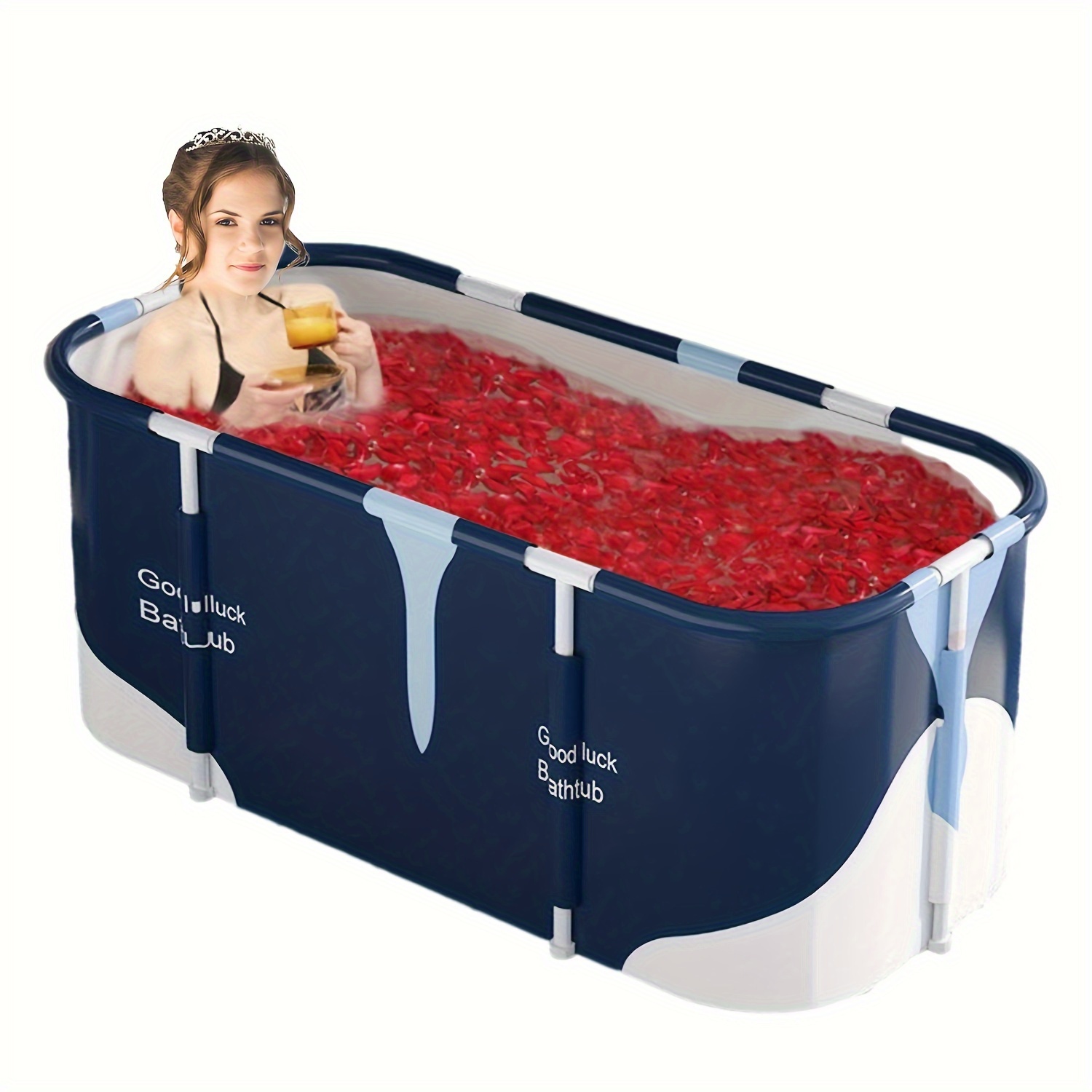 

Portable Folding Bathtub - For Hot & , For : Freestanding, , For & ,