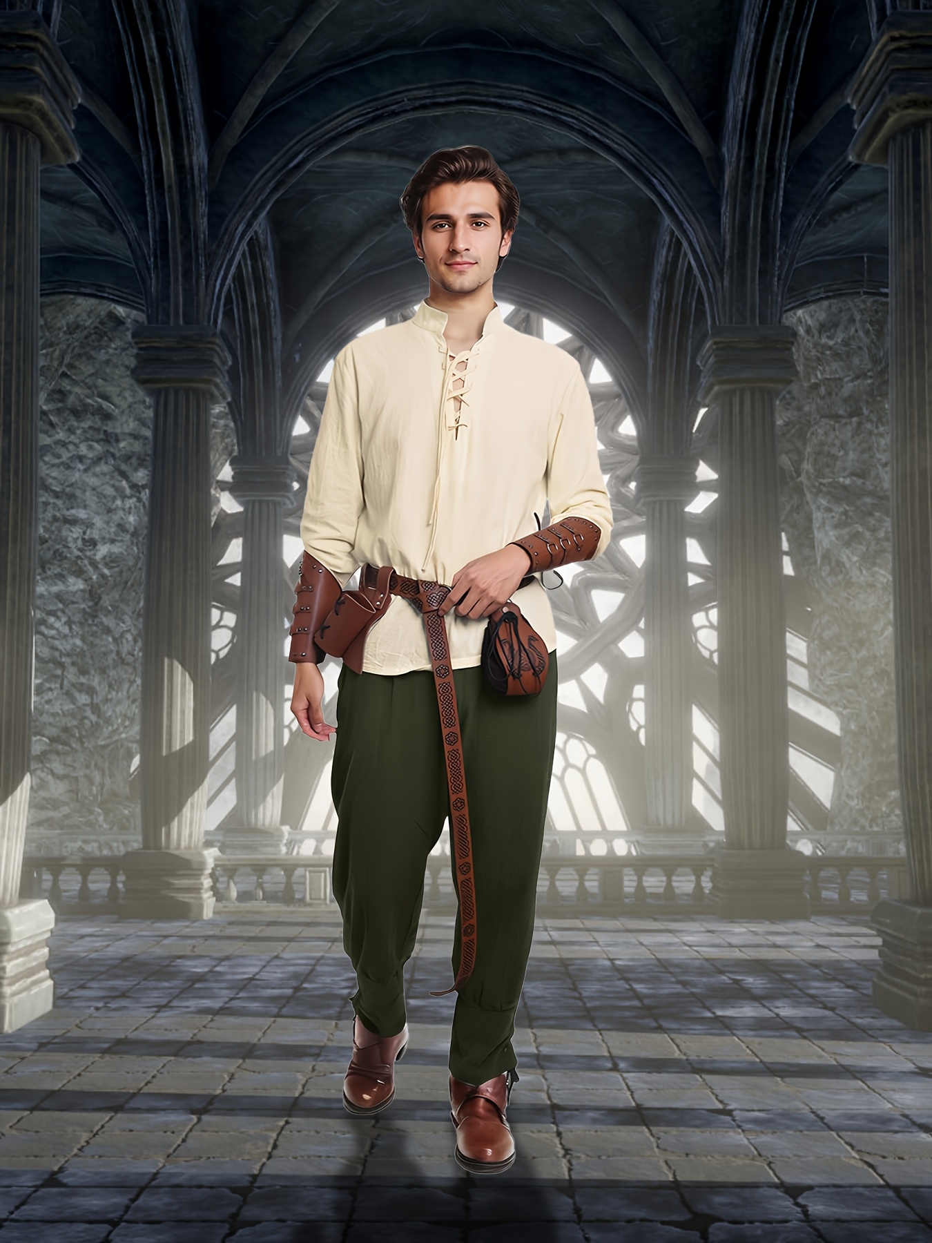 Renacimiento Ropa Hombre Siglo Xv Juego De Piezas De Vestimenta