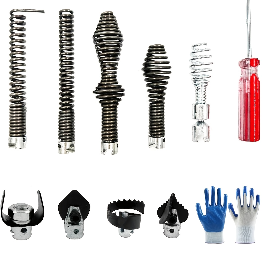 E-shop Wählen Sie dieses praktische Rohrreinigungswerkzeug! 16 mm Schneidkopf-Zubehör für Rohrreinigungsmaschinen, Feder-Gelenkwellenbohrer mit