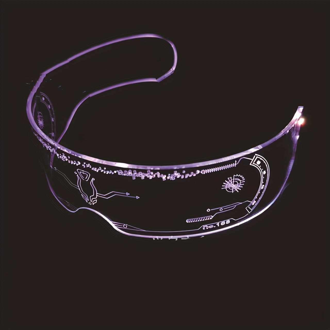 Glow Neon Sunglasses Women Men Light Flashing Led El Wire - Temu