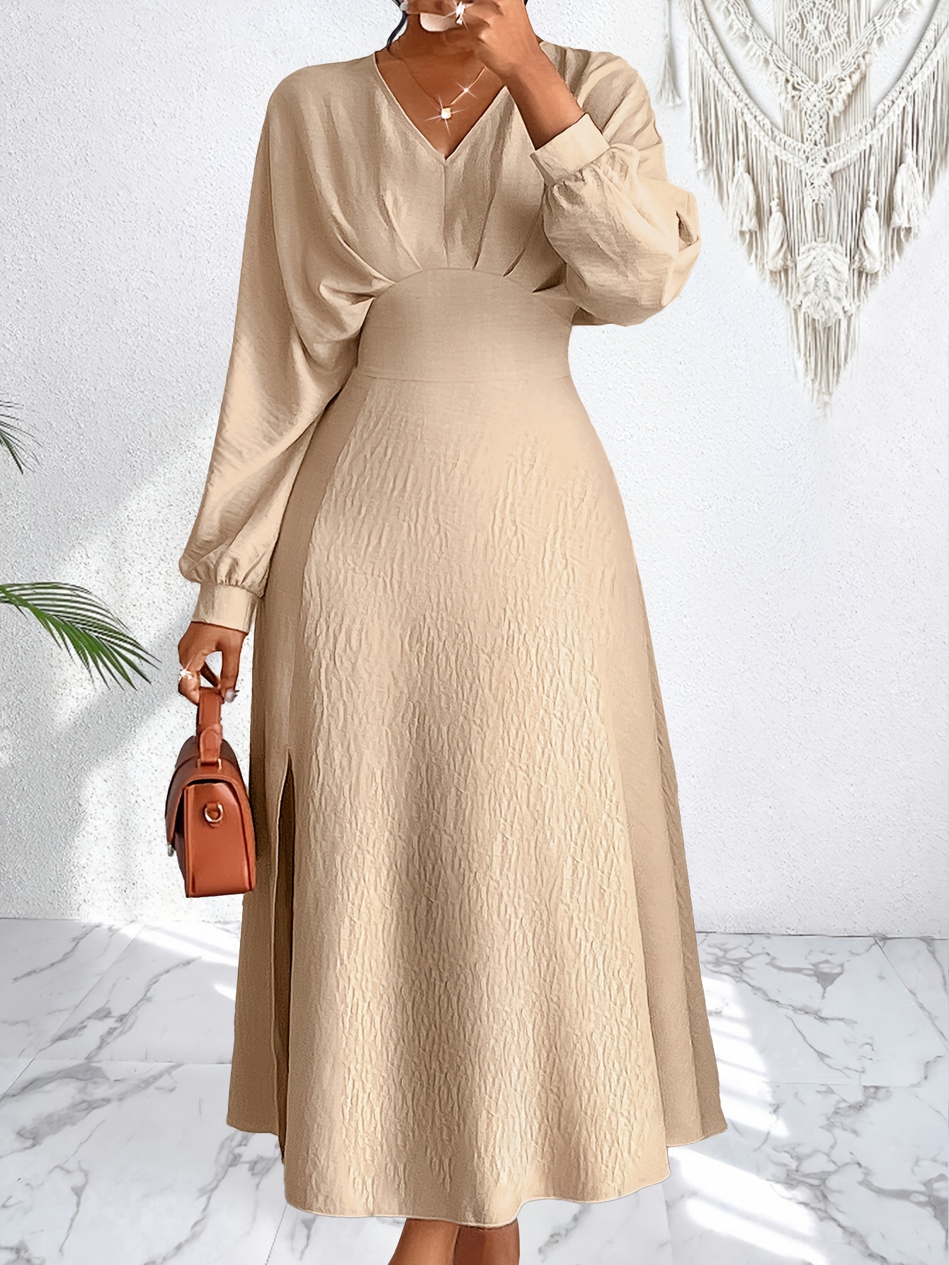 Formal Beige Dress Outfit Women's Elegant Beige Dresses Formal