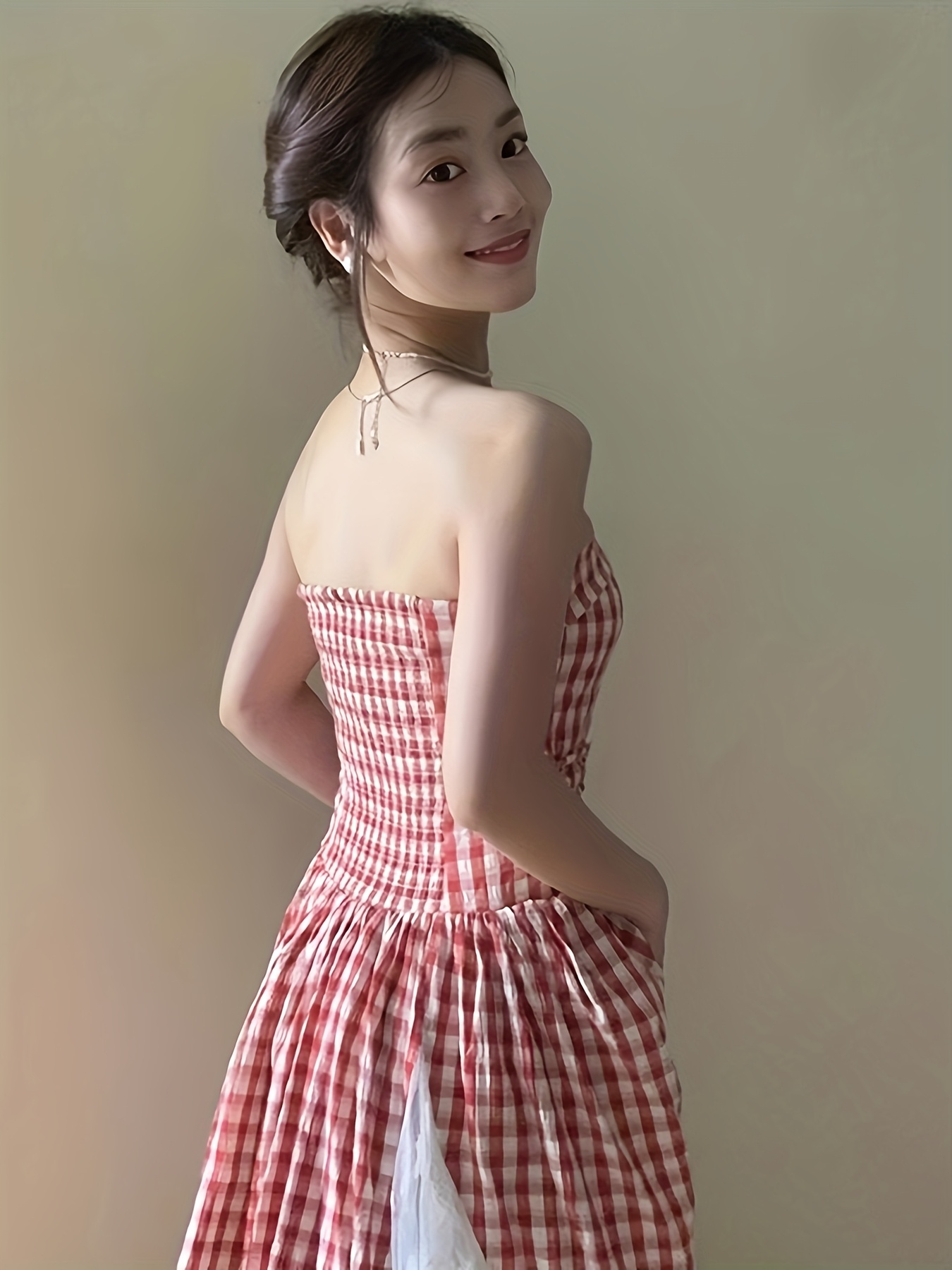 chinese dress ladies White and Red Lace Long Prom Dress Party Dress for Women PG595 US8 / Custom Color main image 0