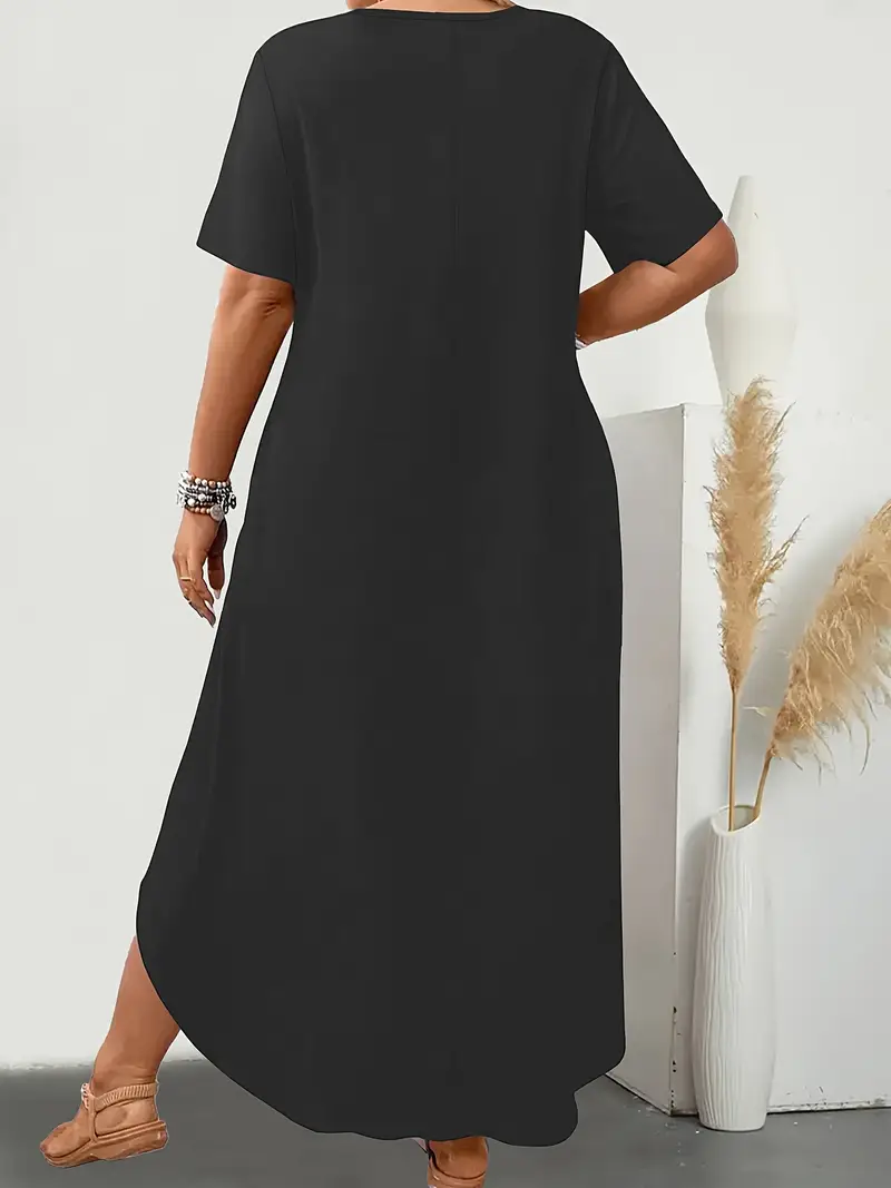 plus size womens plus size elegant casual maxi dress - Temu plus size womens plus size elegant casual maxi dress - Temu