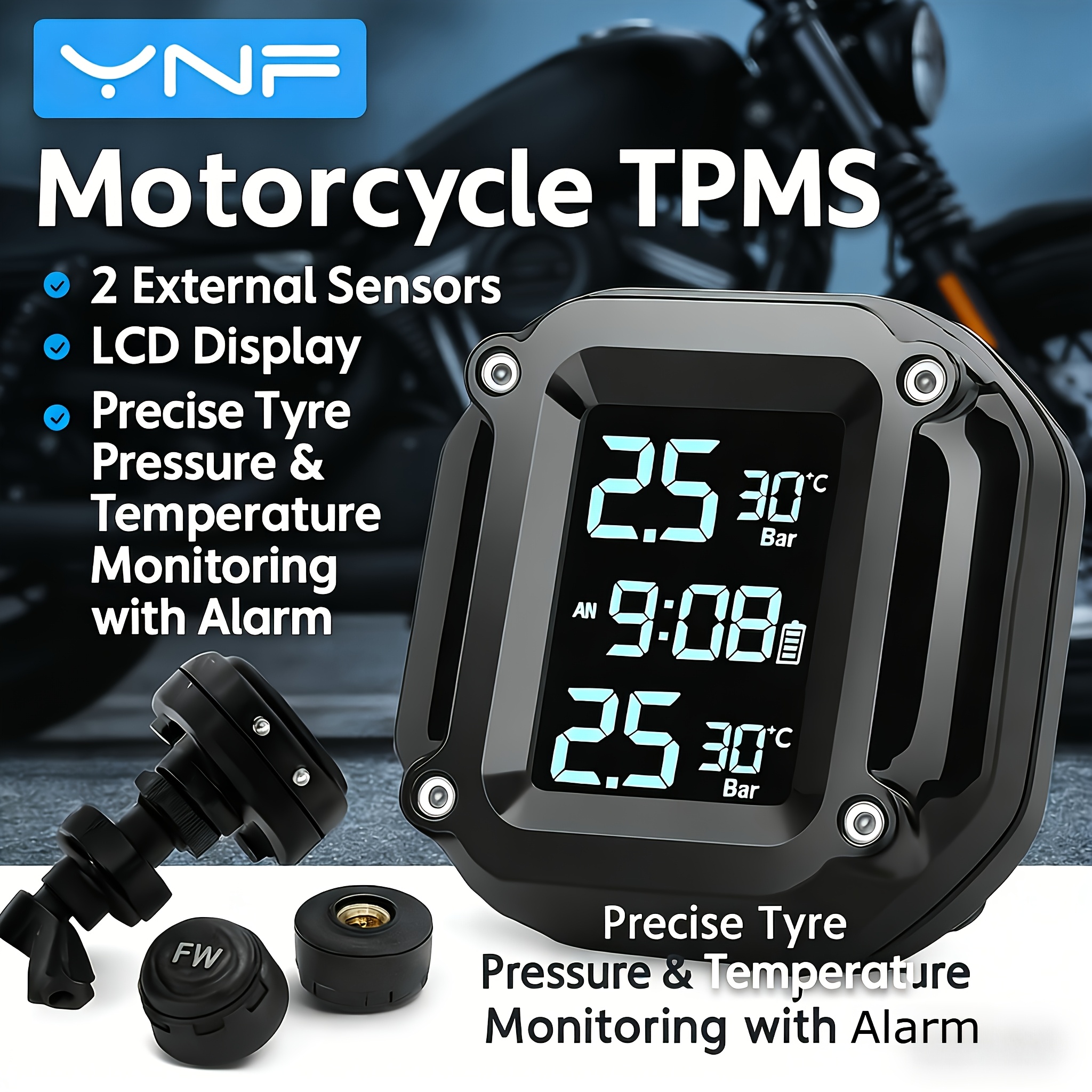 Sistema de Monitoreo de Presión de Neumáticos TPMS para PE